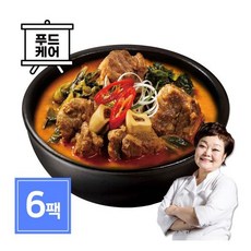 빅마마 이혜정 든든한끼 빅마마이혜정의 얼큰우거지갈비탕 6팩 (500g x 6개), 6개, 500g