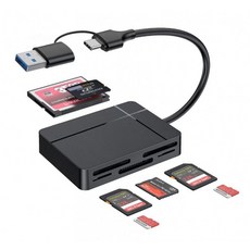 라온 CR-700C 7in1 Type-C USB3.0 TF/M2/XD/CF 플래시 메모리 마이크로 SD카드 C타입 멀티 카드리더기, 상세페이지 참조, 1개
