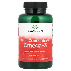 Swanson 고농축 오메가3 미니 소프트젤 120정, 1개