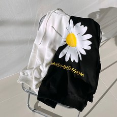 우드피카 플라워 기모 오버핏 후드티