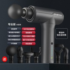 [마사지건] 독일 OVEYA 근막 총 근육 릴 랙서 전기 마사지 근막 기계 다기능 미니, 프로페셔널 에디션-스페이스 그레이 -6 기어 조정
