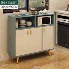 북유럽 식장 간이 찬장 조립 실목 다리 술장 신발장 사물함 식기 찬장 수납장, 삼문람가백