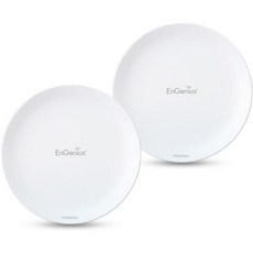 무선 액세스 포인트 사무실 파워 실내 EnGenius Technologies WiFi 5 실외 AC867 5Ghz 포인트클라이언트 브리지 장거리 PTPPTMP IP55 26dB, 2-Pack_Access Point - 무선브릿지