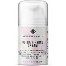 ASDM 비벌리 힐스 울트라 퍼밍 크림 2oz 60ml 코엔자임 CoQ10 포함 히알루 론산 안티 에이징 페이스 넥 타이트닝 주름 감, 1