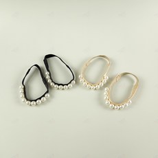 진주 하이힐 끈 구두 고정 밴드 벗겨짐방지 패션 스트랩 힐 펌프스 탈착 밴딩 블랙 베이지
