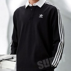 아디다스 Originals 아디컬러 RugbyPolo Longsleeve BK_KR IZ4806 + 파우치