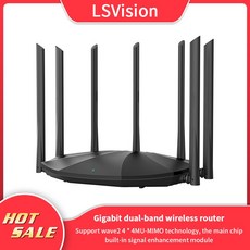 LSVision AC2100M 듀얼 밴드 무선 라우터 7*6 dBi 안테나 무선 리피터 지원 APP 제어 라우터 wifi|무선 라우터|, 1개, with box, 단일