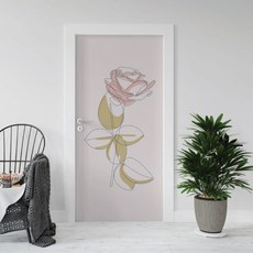 art 2135 장미꽃 현관문 시트지 인테리어 집꾸미기 리폼, N