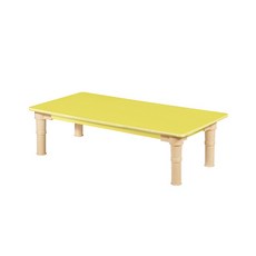 교연교구 유치원 어린이집 키즈 전용 좌식 책상 테이블 [소형] 사각 [H240], 노랑