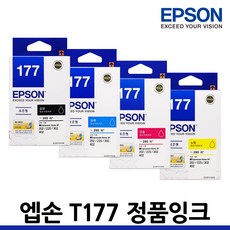 엡손 정품잉크 T177 XP-202 XP-225 302 402 T1771 T177170, T177170 검정/정품, 1개