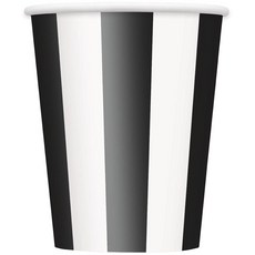 355ml 블랙 스트라이프 종이컵 6개입, 6개