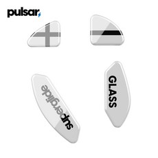 Pulsar Xtrfy M4 Wireless 슈퍼글라이드 글라스 마우스피트 (화이트), 1개