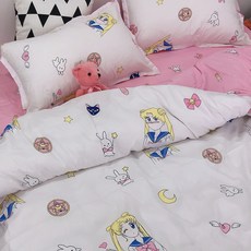 틱톡 큐트 위 4종 훑다 침구류 기숙사 12 싱글 캐릭터 3, 세일러문피규어