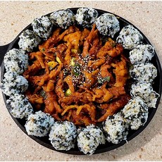 캠핑 요리 밀키트 베스트 즉석식품 핫 무뼈닭발, 1개
