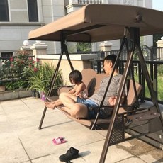 해먹 야외 그네 정원 걸이 실외 철예가 발코니 의자 망홍요람 해먹 2인용 어른 흔들의자, 13 더블[카키] 하와이 그네