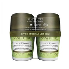 Sanoflore 사노플로레 롤온 바이오 데오드란트 시트러스 50ml 2개입 2팩, 2개