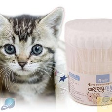 솔이월드 애견전용 면봉 60개입(순면 100%) 애견면봉 고양이귀면봉