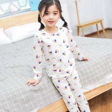 [KK Friendz] 아동 가을 내복 긴팔 바지 세트