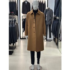 바쏘옴므 카멜_캐시미어 울 리치 블렌드 핸드메이드 오버핏 발마칸 롱 코트 WSX4CJ67A