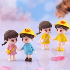 미니어처 커플 3.1x5.4cm C1064 (2종 택1) (노랑커플) 10개