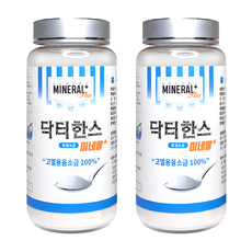 닥터한스 과잉염소 중금속 제거 고열 태움 용융소금 미네랄플러스 국산 천일염 알칼리소금 태초솔트, 750g, 2개