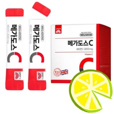 고려은단 메가도스C 비타민C 3000mg x 100포 2박스, 300g