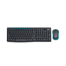 Logitech 2.4G 무선 수신기와 로지텍 (로지텍) MK275 키보드 마우스는 최대 크기의 사무실, 검정, 보통주, 인체공학
