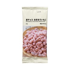 MUJI 무인양품 보리초코 아마오우 딸기 50g 일본간식 일본군것질, 1개