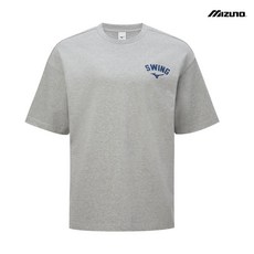 [당일발송] 미즈노 GRAPHIC T-SHIRTS 그레이멜란지 남성용 그래픽 반팔 티셔츠