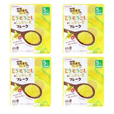 와카도 플레이크 옥수수 감자 60g x4개 Wakodo, 4개