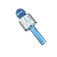 마이크 전문 휴대용 무선 노래방 스피커 어린이 음악 플레이어 노래 녹음기, 없음, 4) Blue