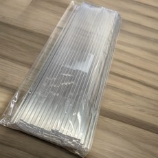 디아나로웰 토퍼막대 아크릴막대 사각 투명 3t, 100개 100개
