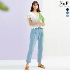 NNF 여성 릴렉스핏 배기 데님팬츠 3종세트