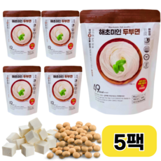 [웰스모어] 1분완성 해초미인 두부면 (소스동봉), 180g, 5개