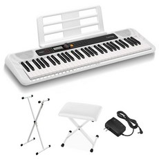 CASIO CT-S200 WE 스탠드 의자 세트 61 건반 Casiotone 키보드 전자 피아노