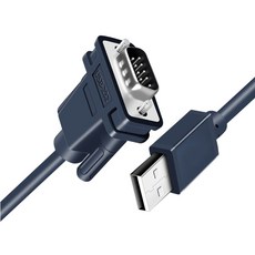 (NEXI) USB2.0 to RS232 케이블 1.8M 단방향 양방향 9핀 시리얼포트, 1개