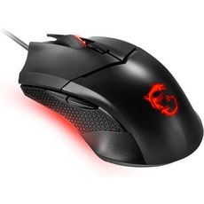 MSI 클러치 GM41 경량 무선 게이밍 마우스 충전 독 20000 DPI 60M Omron 스위치 급속 80Hr 배터리 RGB 미스틱 라이트 프로그래밍 가능한 버튼 6개 PC, Clutch GM08_1.0, 1개