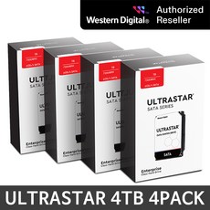 WD Ultrastar 4TB~18TB 1PACK~4PACK 특가모음전, HC310-4P, 4TB - hc4