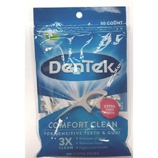 DenTek 컴포트 청소 실크 치실 90 각 (5 팩) 시설, 단일상품