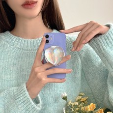 보네르베르 맥세이프 투명 하트 스마트톡 1개 오로라 상품 이미지