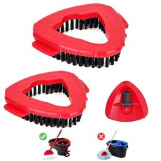 CLEAN PIONEER 2+1 Pack Spin Mop Replacement Head Base Scrub Brush Compatible for O Ceda EasyWring