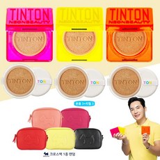 틴톤 올인원 핏 쿠션 네온에디션(쿠션X3+리필X3)+아가타 크로스백, 상세 설명 참조, 21호