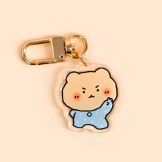 망그러진곰 아기망곰 아크릴 키링 열쇠고리, 1개