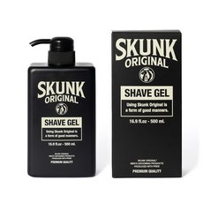 스컹크 오리지날 저자극 바버샵 클리어 쉐이브젤 대용량 - 시트러스 & 허브 500ml, 1개