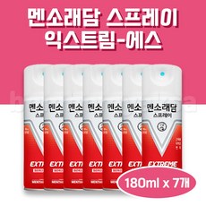 멘소래담 익스트림 스프레이파스 에스 핫타입 180ml, 1개입, 7개