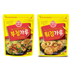 [뚜나샵] 오뚜기 부침가루1kg 1개 + 튀김가루 1kg 1개