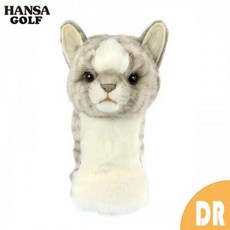 316143 해외 HANSA 골프 헤드 커버 고양이 회색 드라이버 CAT BH8149 봉제 인형 한사, 기본 : 상세페이지 참조