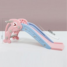[해외 직송]다소미얼 다기능놀이터 아기 미끄럼틀 소형 유치원 아기 미끄럼틀 놀이터 장난감 XZ06 A10, 21 핑크 120*35*50cm