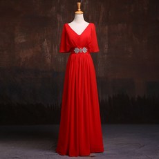 우아한 돌잔치 무대복 이브닝 연주복 합창단 공연 합창 쉬폰 드레스 8color
