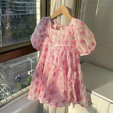 PigPug 한국 아동복 소녀 22 봄 여름 꽃 어린이 모래사장 멜빵 치마 아기 봉봉 공주 치마